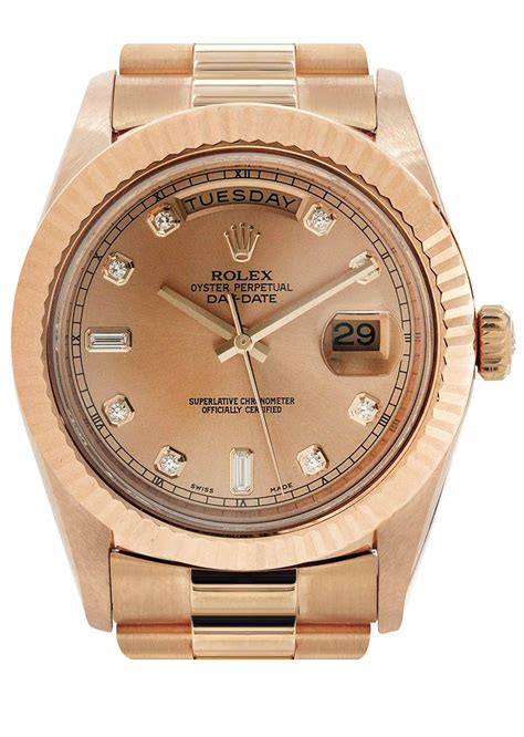 replica rolex day date ii rose gold 41mm